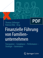 Finanzielle Führung Von Familien-Unternehmen: Thomas Zellweger Patricio Ohle HRSG