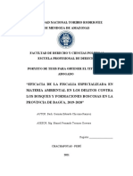 Informe de Tesis Eficacia de La Fiscalia Especializada en Materia Ambiental.