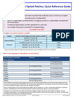 Transdermal Opioid Patches: Quick Reference Guide: Important Information