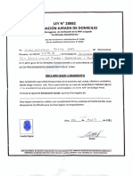 Declaracion Jurada de Domicilio