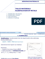 Metallic Materials Topic 2. Solidification of Metals