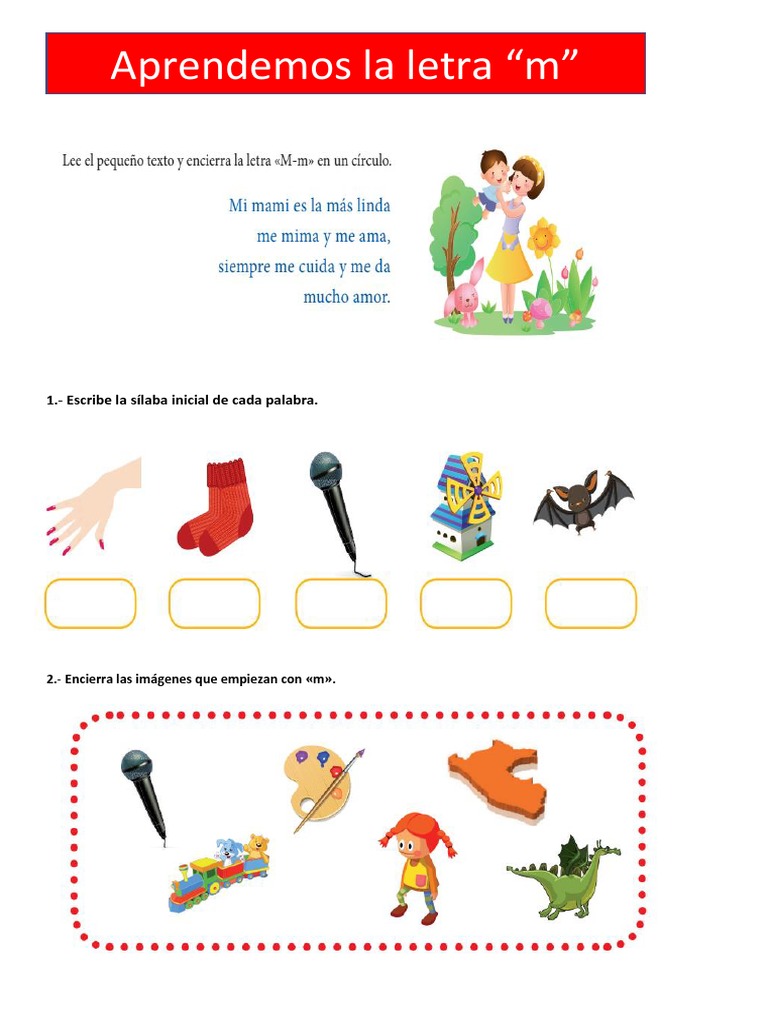 Actividades de sílabas para primer grado | PDF | Artes del Lenguaje y ...