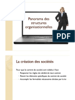 Panorama Des Panorama Des Structures Structures Organisationnelles Organisationnelles Organisationnelles Organisationnelles