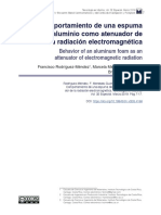 Comportamiento de Una Espuma de Aluminio Como Atenuador de La Radiación Electromagnética