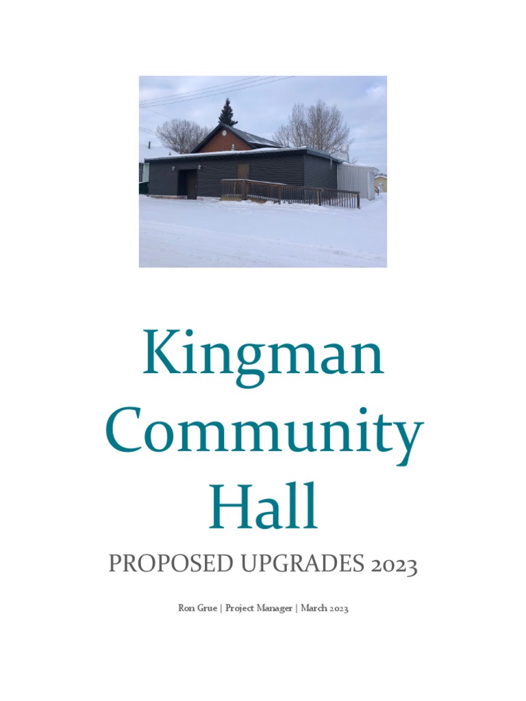 Kingman Community Hall Suggested Upgrades Report PDF Flooring