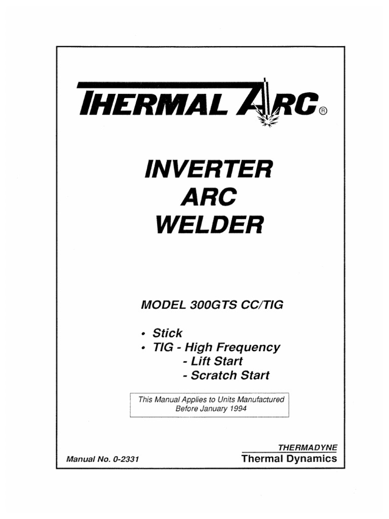 Comprehensive Welding Power Supply Manual Installation, Operation