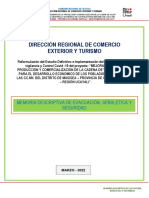 Memoria Descriptiva de Evacuación, Señaletica y Seguridad