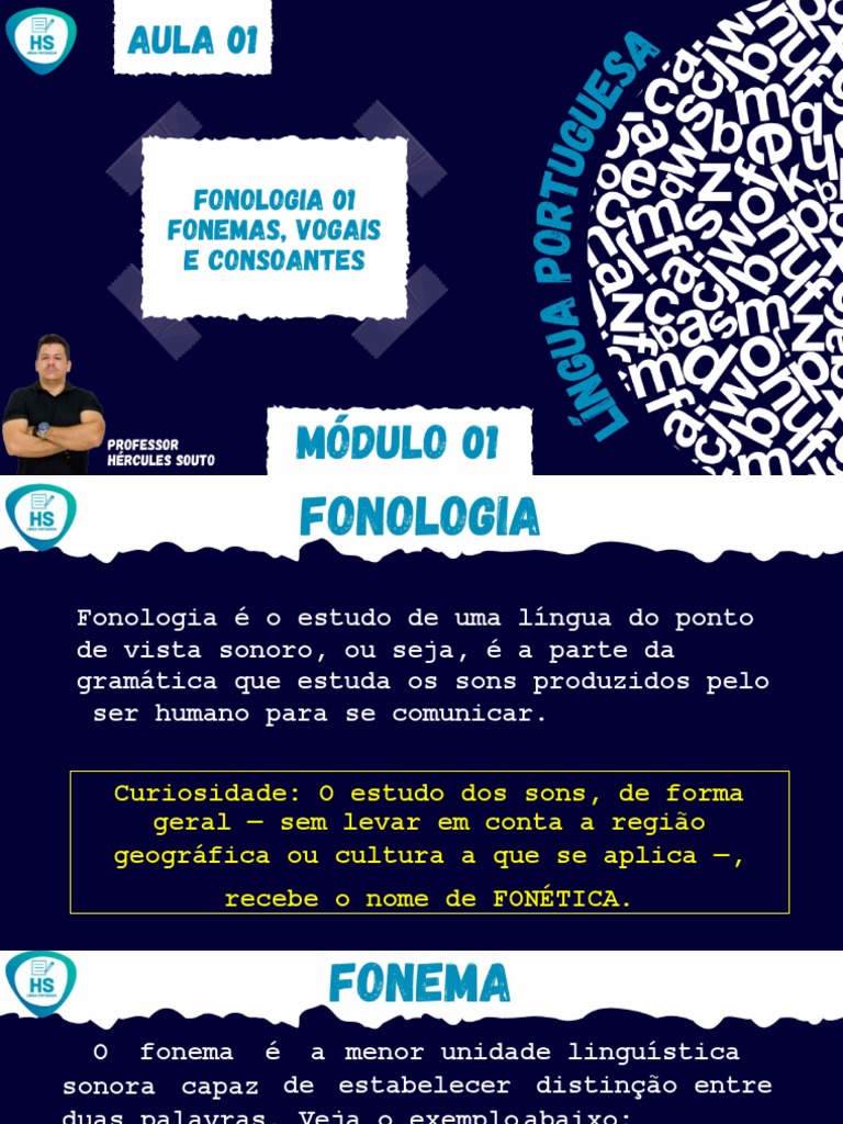 Fonologia: Sons e Fonemas na Língua Portuguesa | PDF