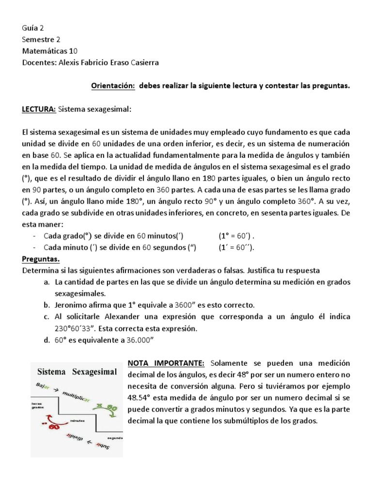Gu a 2 matematicas alexis f eraso 10 1 10 2 pdf unidades de