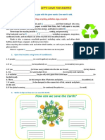 Lets Save The Earth Grammar Drills Information Gap Activities Reading - 115672