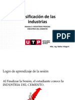 Clasificación de Las Industrias: Módulo 3: Industrias Pesadas Industria Del Cemento