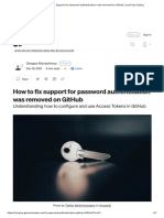 Fix Password Authentication GitHub
