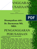 Penganggaran Perusahaan Dasar