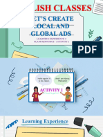 English Classes: Let'S Create Local and Global Ads