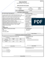 PNP Civil Service No. 6 Leave Application Form