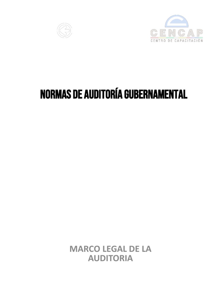 Normas de Auditoría Gubernamental 2024 | PDF | Auditoría | Contralor