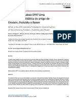 Paradoxo EPR-Reconstrução Didática Do Artigo de Einstein, Podolsky e Rosen