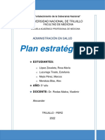 Plan Estratégico: Universidad Nacional de Trujillo