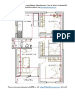 Como Desenhar uma Casa de 44 m2 no AutoCAD