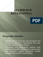 Manajer Dan Kegiatannya