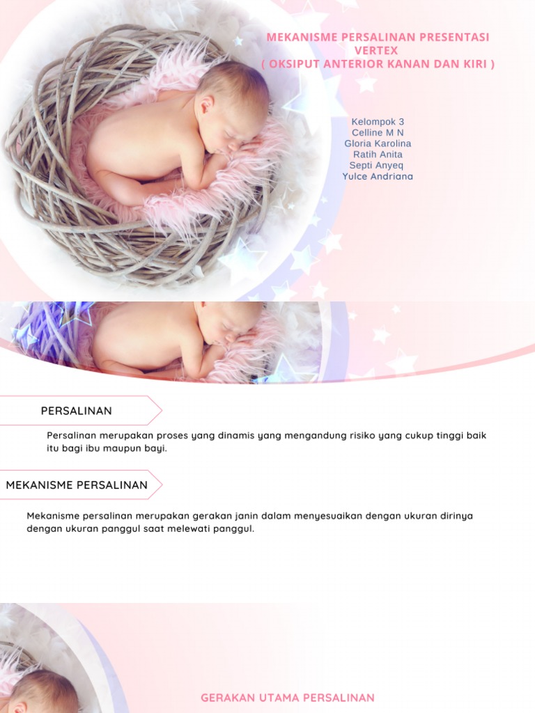 Mekanisme Persalinan Presentasi Vertez Oksiput Anterior Kanan & Kiri | PDF