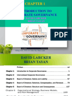 Introduction To Corporate Governance: David Larcker Brian Tayan