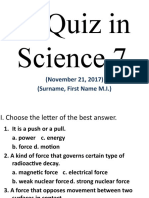 3quiz#1 in Science 7