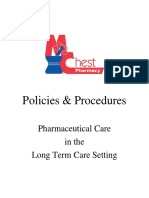 Policies & Procedures: Pharmaceutical Care in The Long Term Care Setting