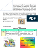 Instrumento de Evaluación: Rúbrica. COMPETENCIAS: Construye Su Identidad