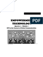 Empowerment Technology SHS - Q1 - Mod1 - ICT in The Context of Global Communication - Ver3