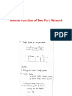 Transfer Function of Two Port Network