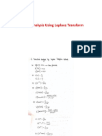 Transient Analysis Using Laplace Transform