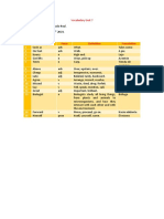 Vocabulary Unit 7