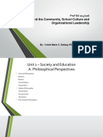 Unit 1 - Society and Education