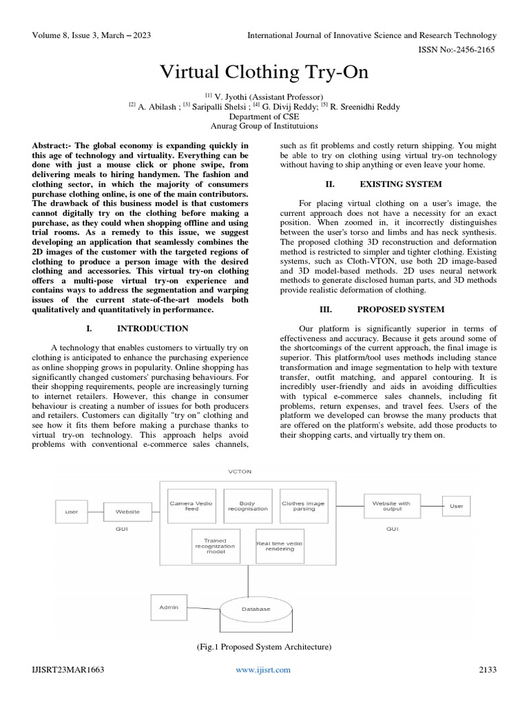 Virtual Clothing Try-On | PDF | World Wide Web | Internet & Web