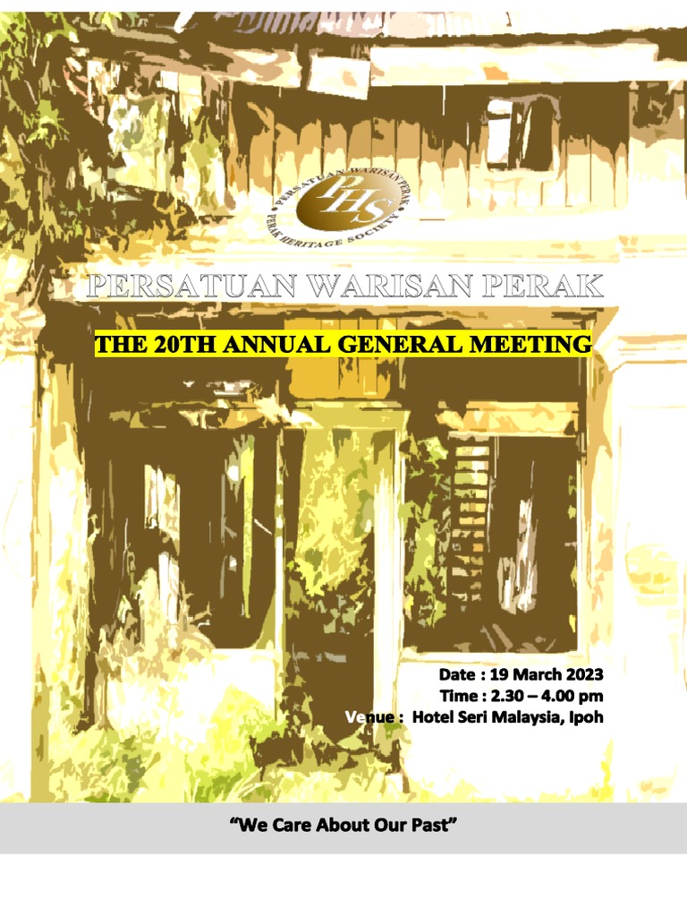 The 20th Annual General Meeting Pdf