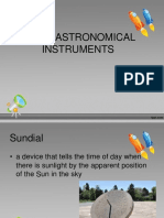 Early Astronomical Instruments