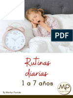 Rutinas Diarias: 1 A 7 Años