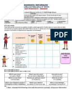 INGLES 1° Evaluación Diagnóstica