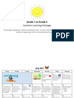 Grade 1 To Grade 2: Summer Learning Package