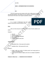 LESSON 1 Statistical Theory