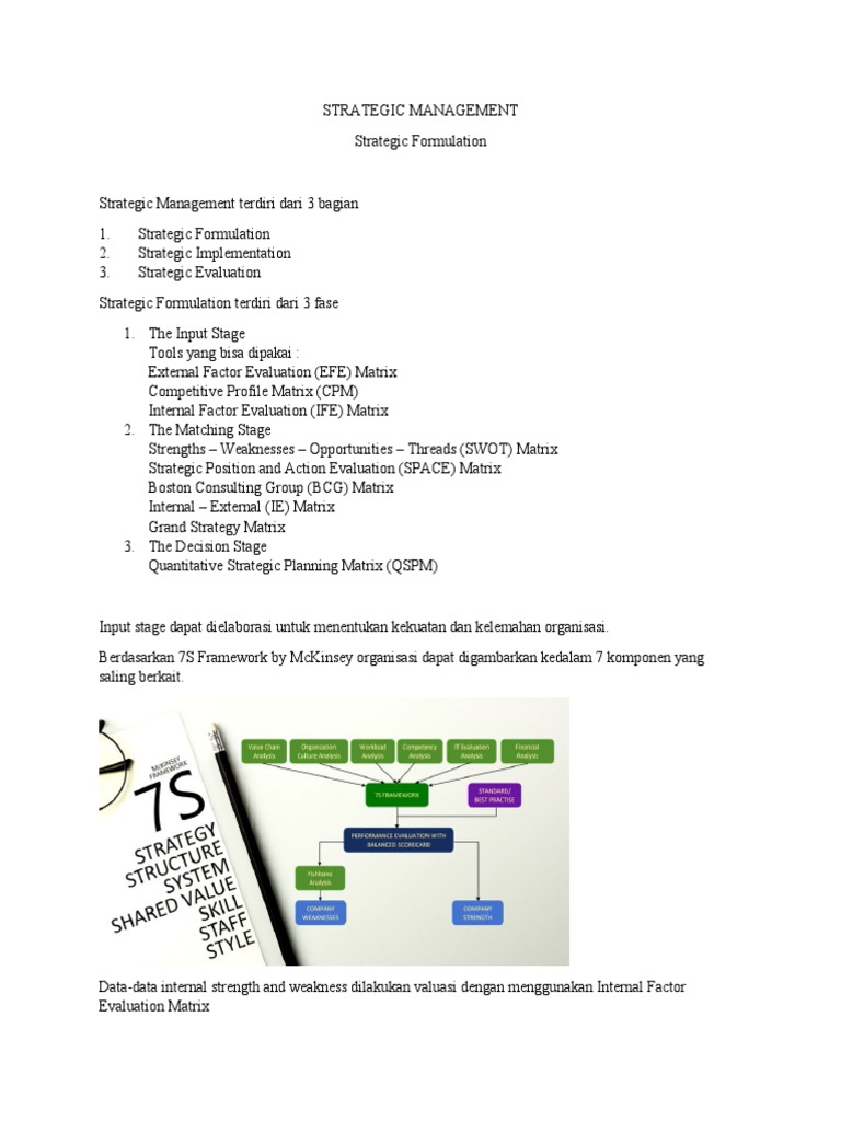 Strategic Planning Tools and Techniques | PDF