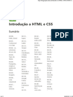 Introdução A HTML e CSS