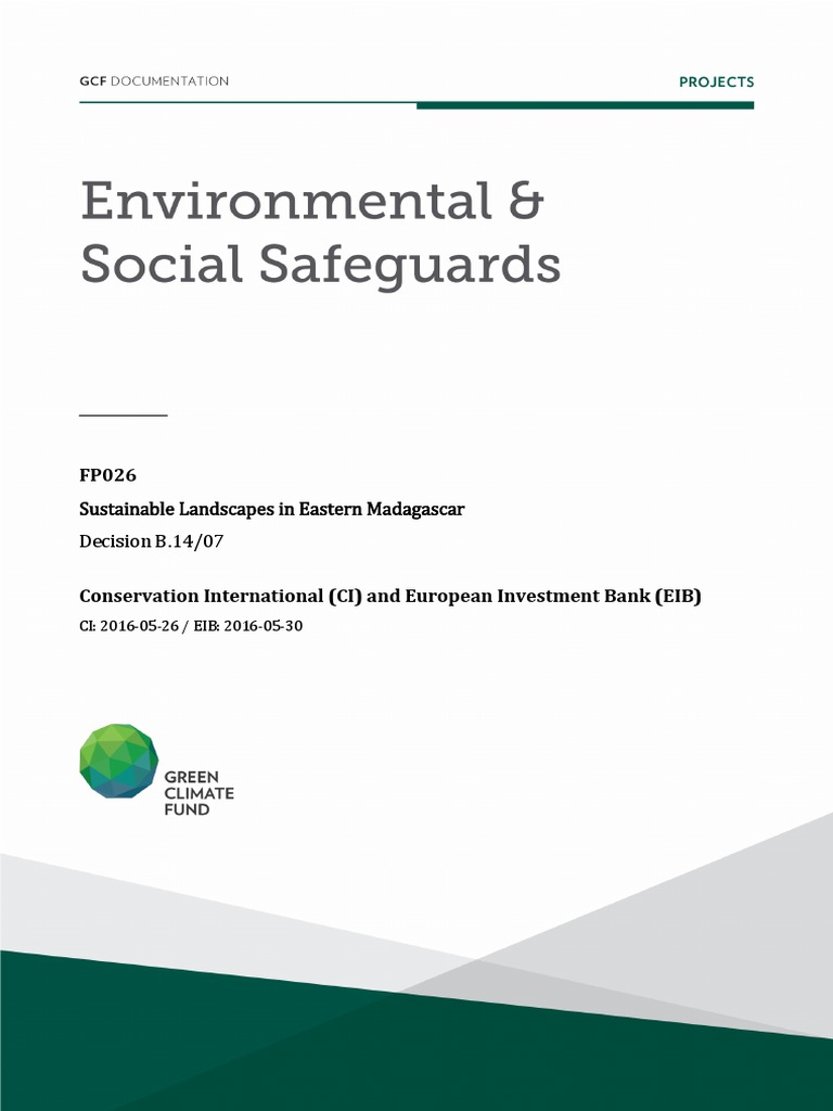 GCF Ess-Report-Fp026-Ci-Eib-Madagascar | PDF