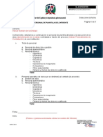 Nombre Del Capitulo Y/o Dependencia Gubernamental Personal de Plantilla Del Oferente