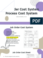Job Order Cost System & Process Cost System