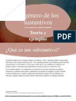 El Género de Los Sustantivos: Teoria y Ejemplos