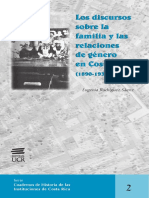 Los Discursos Sobre La Familia y Las Relaciones de Género en Costa Rica