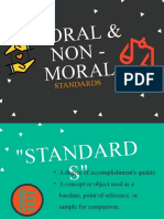 Differences between moral and non-moral standards