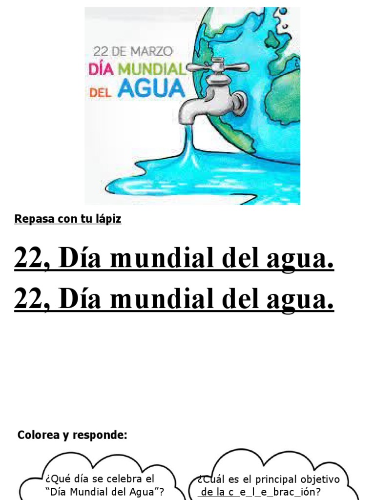 Día Mundial del Agua: 22 de marzo | PDF